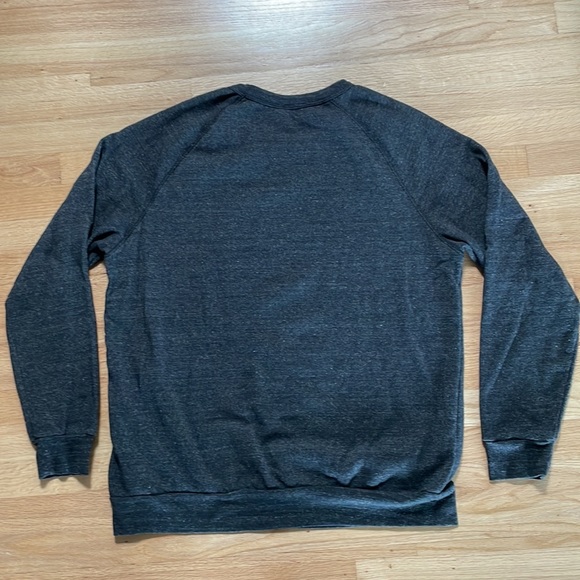 Alternative Apparel Tech Crunch Crewneck Sweatshirt in Charcoal Gray, XL - Picture 6 of 7